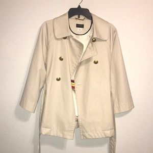 J. Crew Crop Sleeve Trench size 8